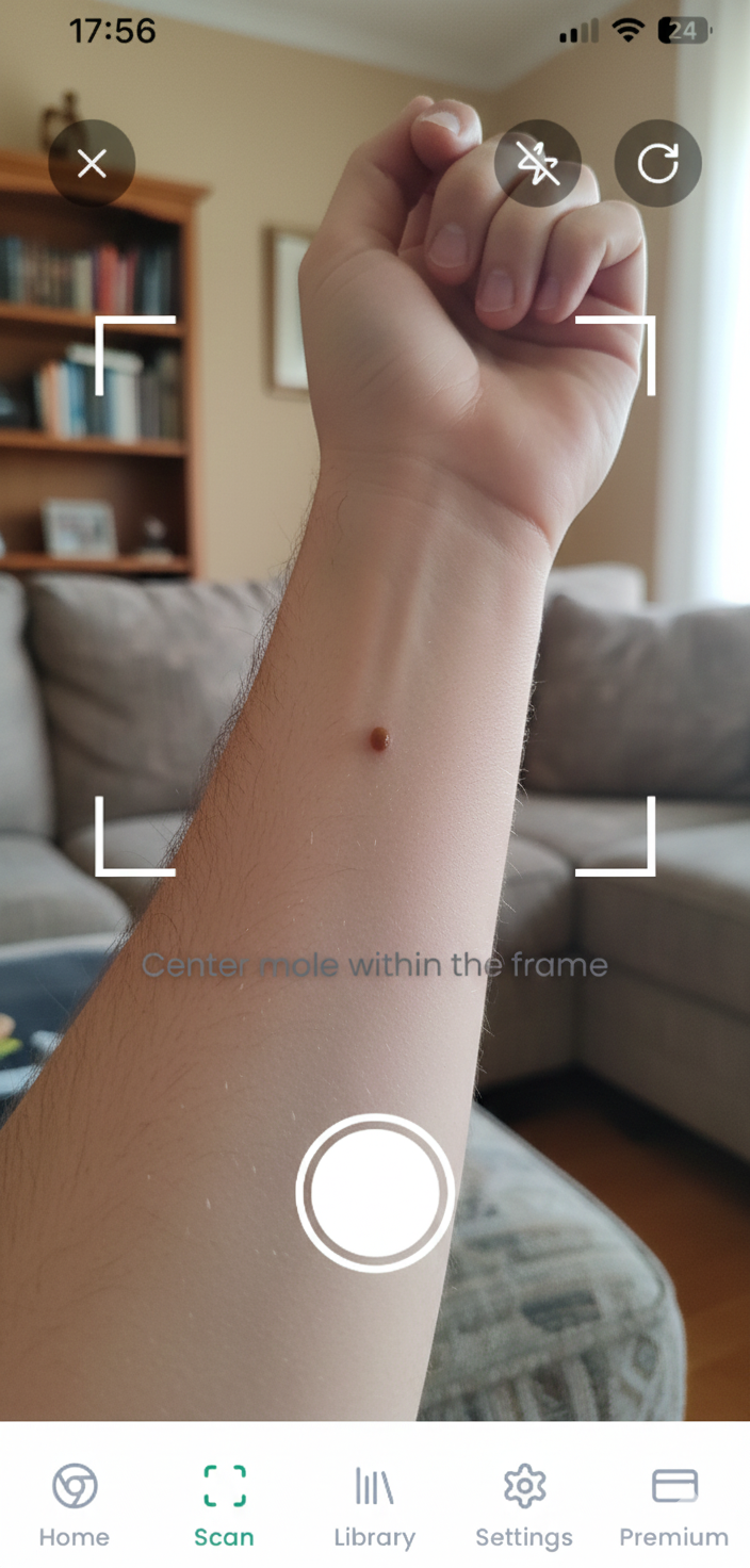Molyzer App Scanning Interface